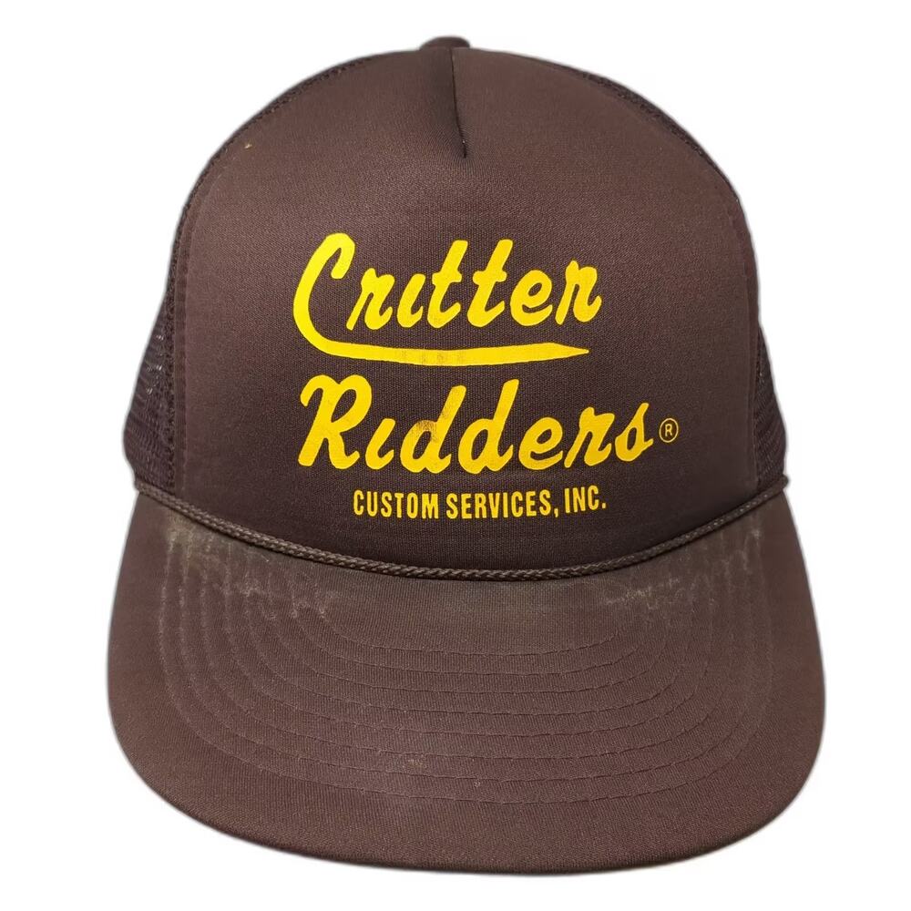 Cameo Brown Yellow Critter Ridders Custom Services Foam Trucker Snapback OSFM